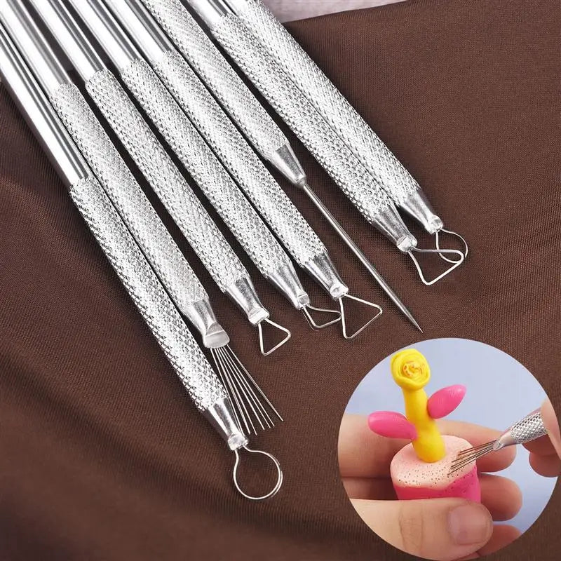 Set tools for working with clay