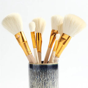 Ceramic Art Moisturizing Brush and Tire Ash Sweep Brush Set