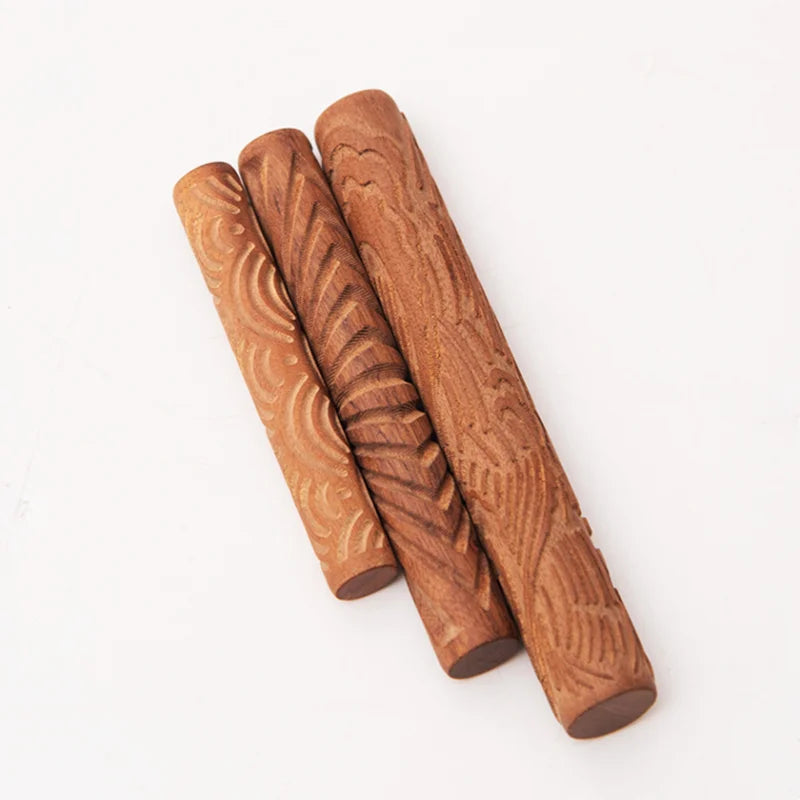 Pottery Art Textured Mud Roll Set