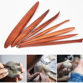 Refined Mahogany Clay Tools