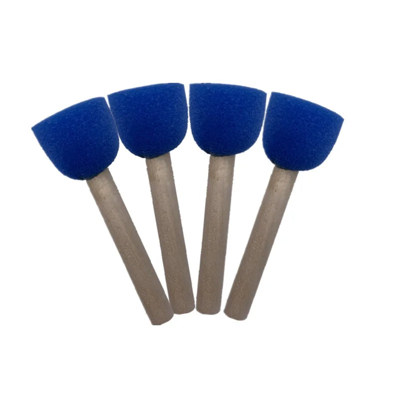 Wooden Stick Sponge Brush Set 20 Pcs