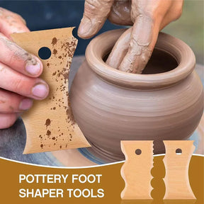 Wooden Pottery Rib Edge Texture Shaper