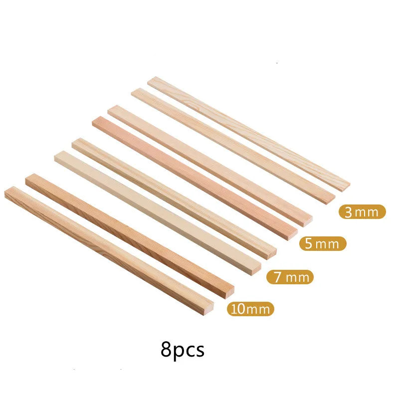 8pcs Wooden Guide for Opening Clay Plate