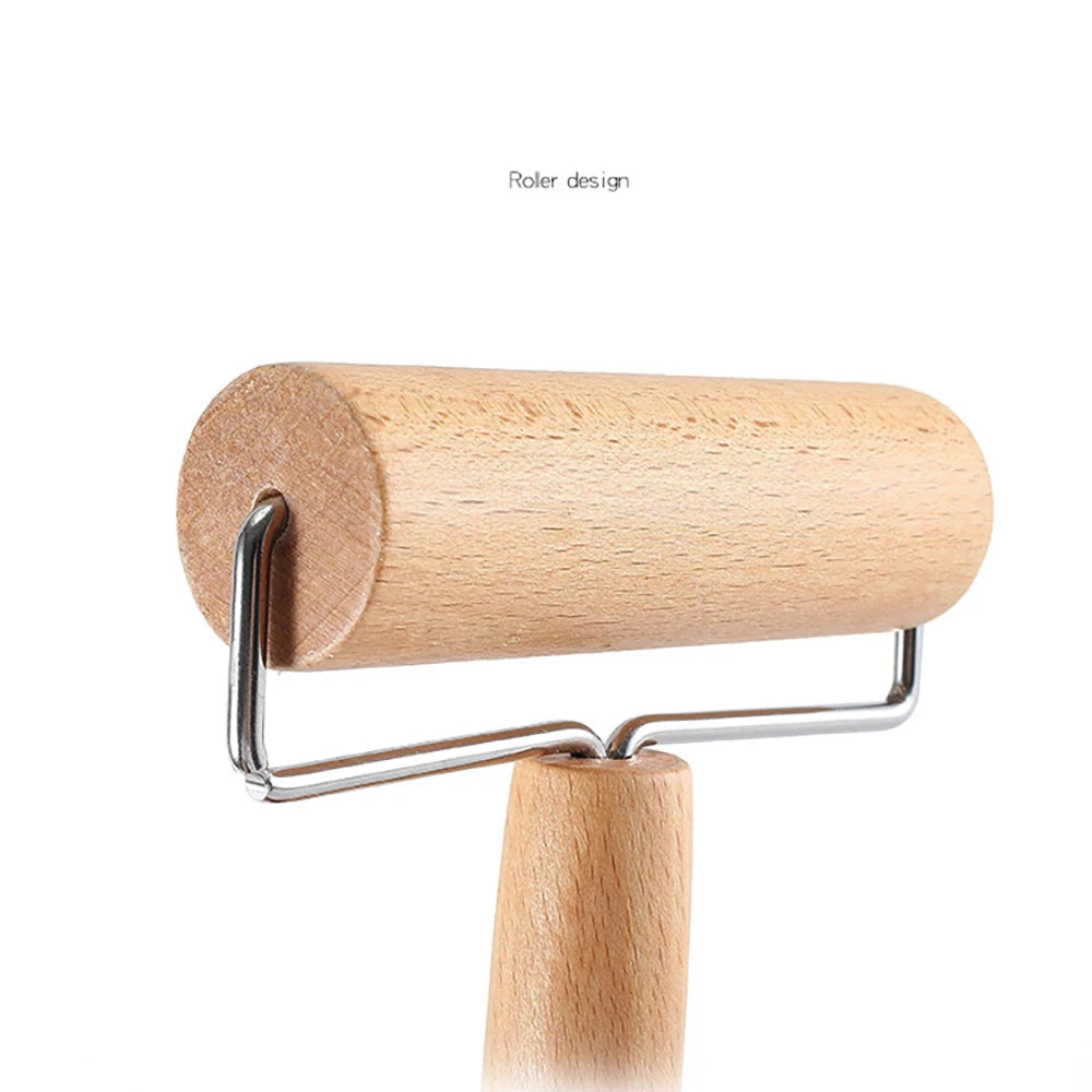 Wooden Double-Headed Clay Roller for Pottery and Sculpting - Clay Flattening and Modeling Tool