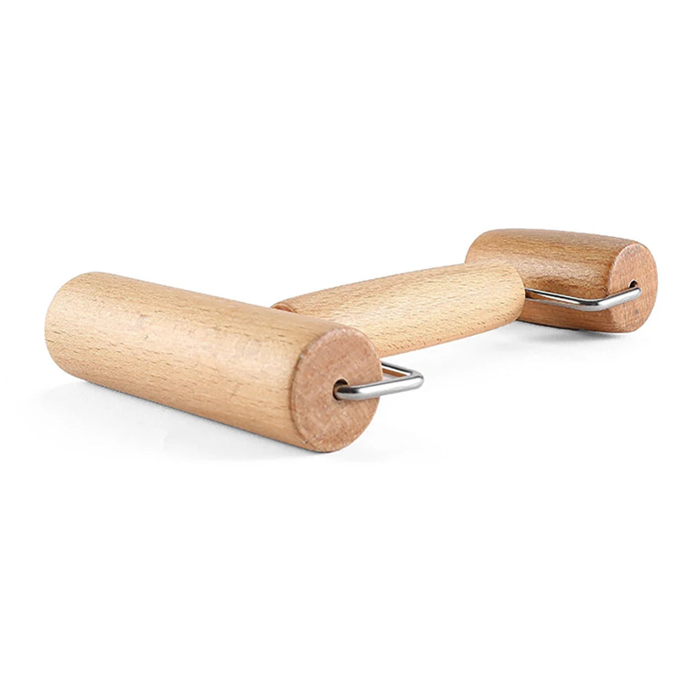 Wooden Double-Headed Clay Roller for Pottery and Sculpting - Clay Flattening and Modeling Tool