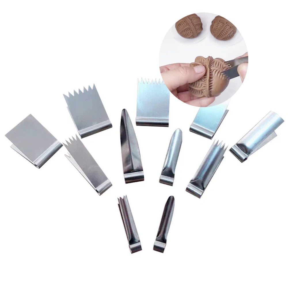 11 pcs Pottery Texture Clip Set