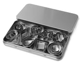 30Pcs Stainless Steel Molds - Various shapes