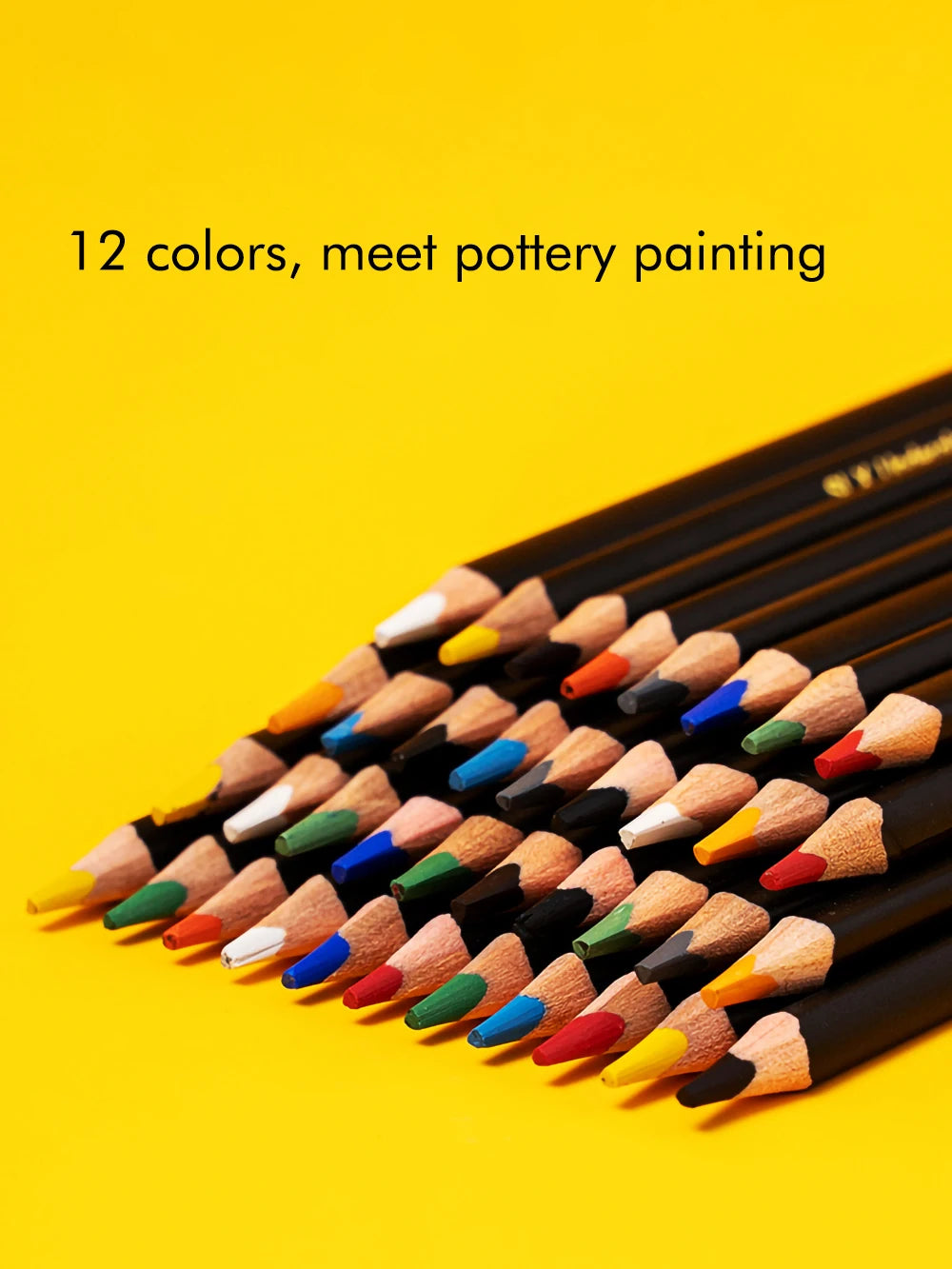 Oily Underglaze Pencils – 12 Colors