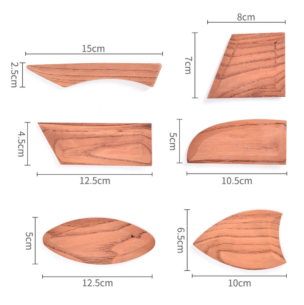 Wooden Pottery Shape Scraper