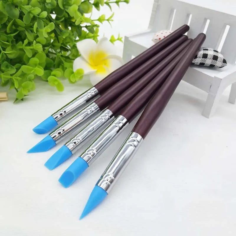 5 Pieces Silicone Clay Smoothing Tool