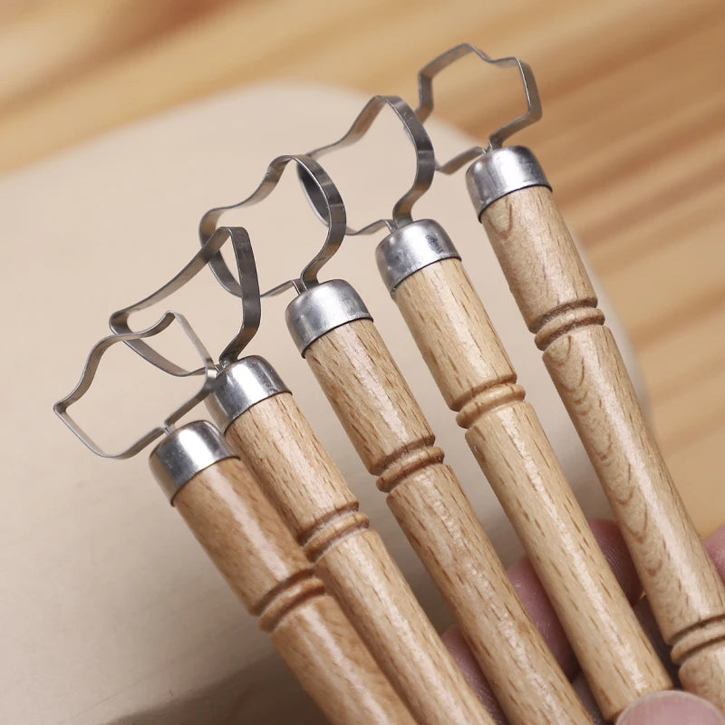 5Pcs/Set Ceramic Handle Shaping Tools