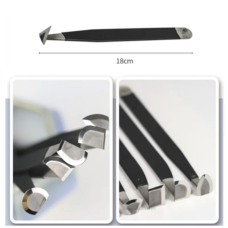 Tungsten steel trimming knife