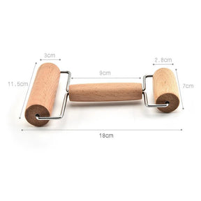 Wooden Double-Headed Clay Roller for Pottery and Sculpting - Clay Flattening and Modeling Tool